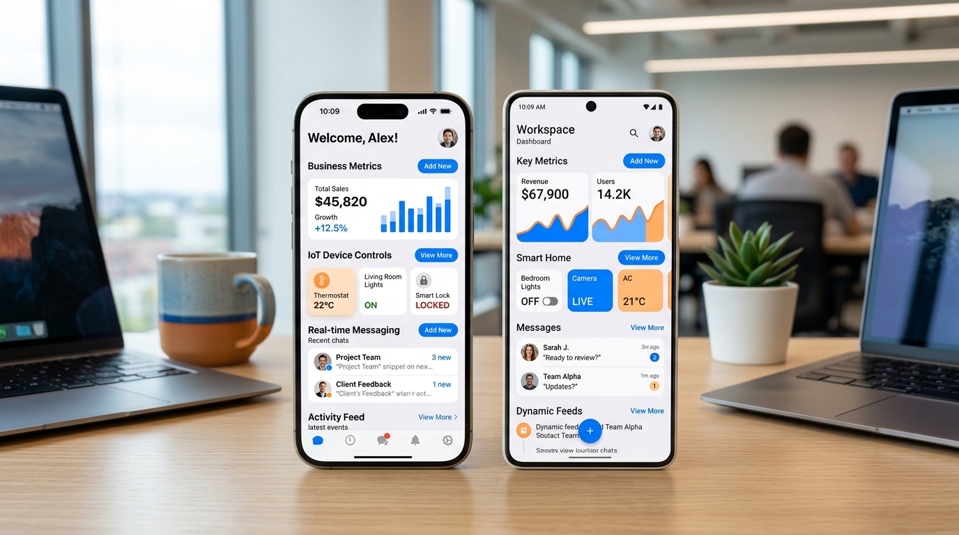 iOS与Android双端移动APP界面预览